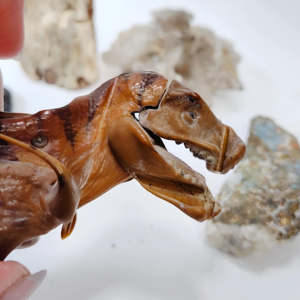 🔥 Inferno Rex Roast-a-sarous One-of-a-Kind T. Rex Art Sculpture by Gabe - Picture 3 of 10
